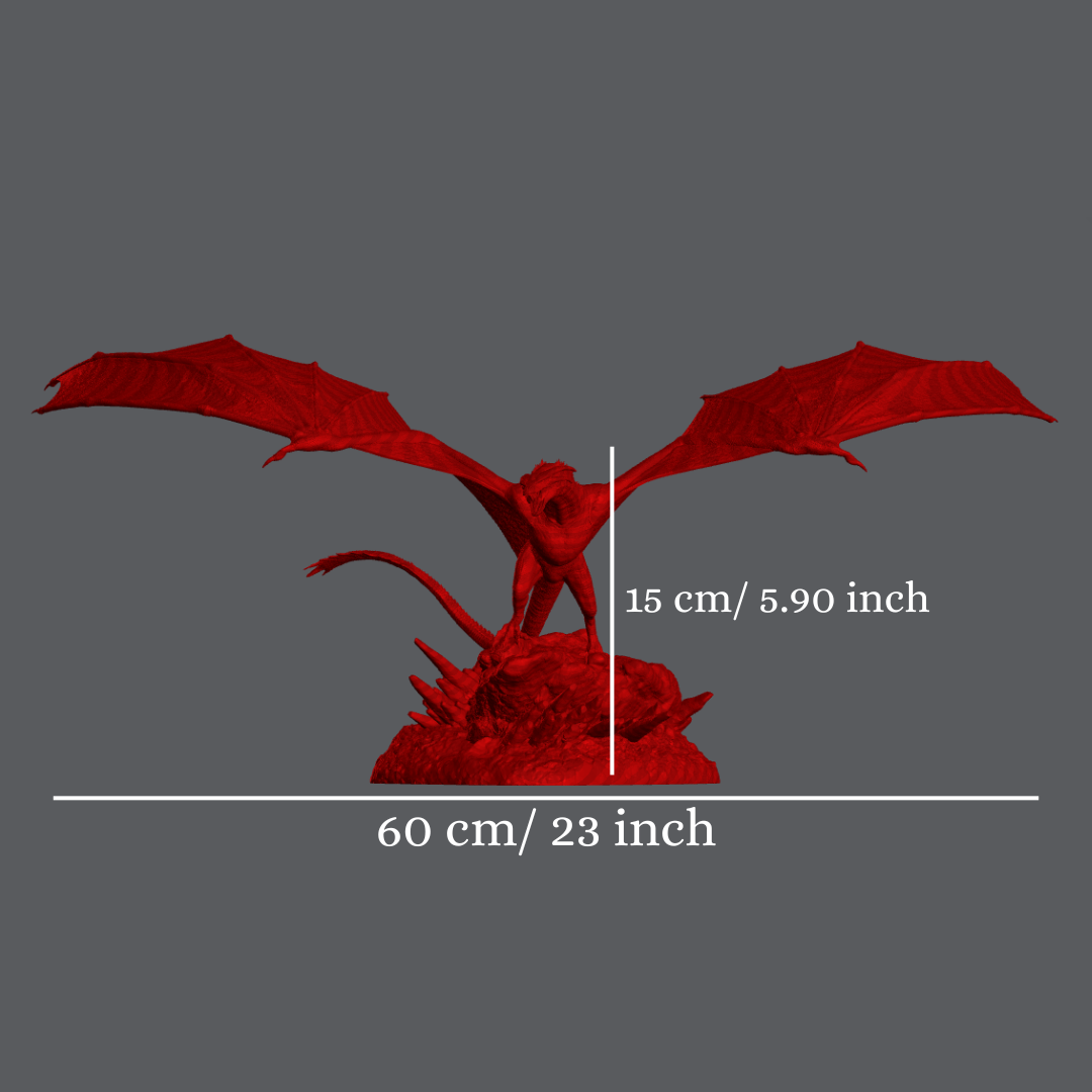 Figurine du dragon Syrax mesures