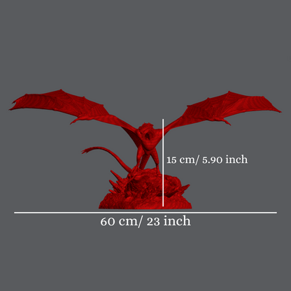 Figurine du dragon Syrax mesures