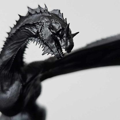 Figurine du dragon sauvage GrisSpectre non peint