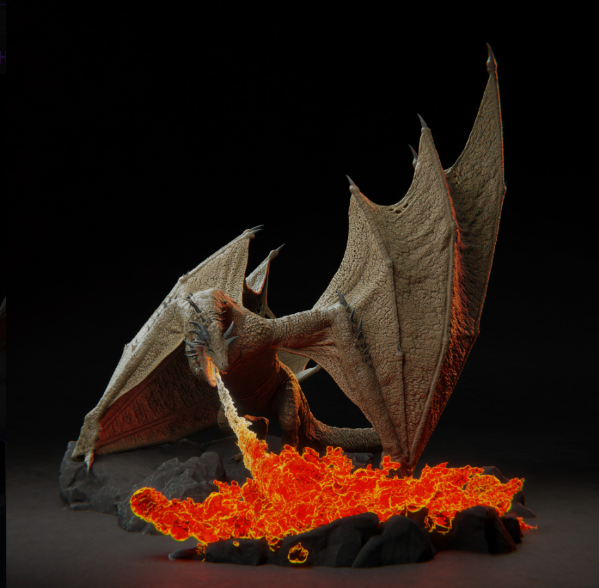 "The Bronze Fury" - Figurines de dragon