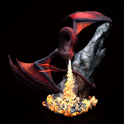 "The blood Wyrm" - Dragon's resin figurine