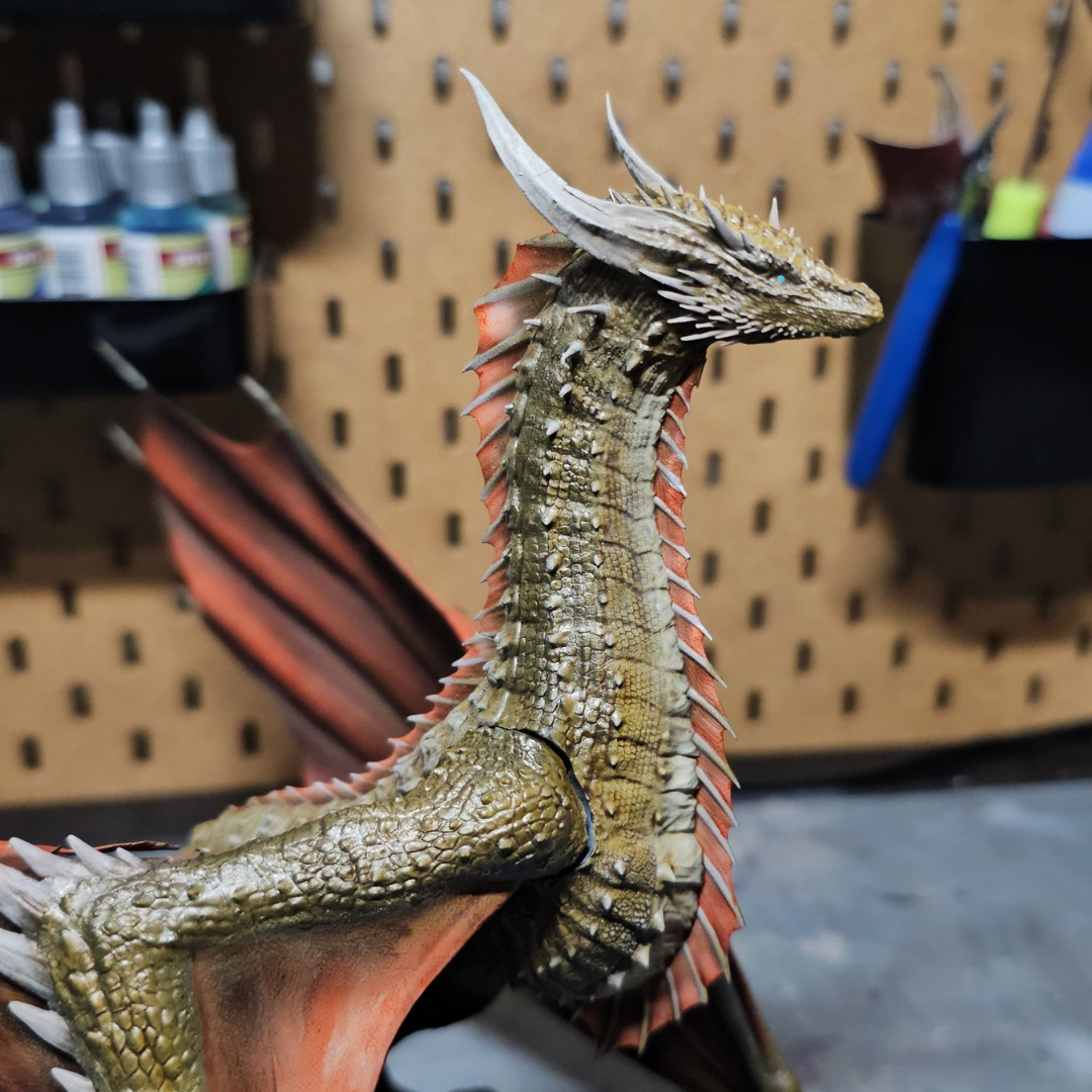 "The Golden" - Dragon's resin figurine 